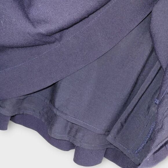 FREE PEOPLE Womens Skirt Sz 4 Lovers Lane Indigo Navy‎ Blue Pleated Mini - Picture 5 of 13